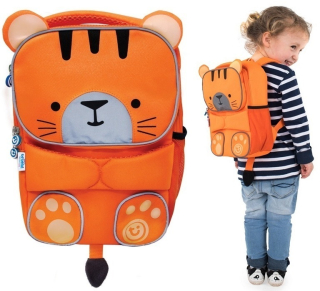 Trunki viackomorový batoh do škôlky pre chlapcov, dievčatá, biely, čierny, odtiene oranžovej