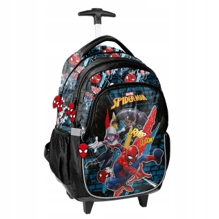 ŠKOLSKÝ BATOH NA KOLESÁCH VOZÍK SPIDERMAN PASO