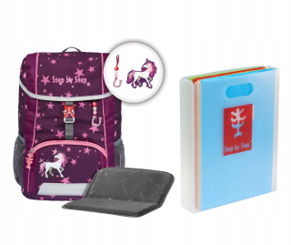 Step by Step jednokomorový školský batoh Odtiene ružovej, Multicolor 13 rokov
