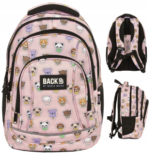 Záložný viackomorový školský batoh Shades of pink, Multicolor 26 l