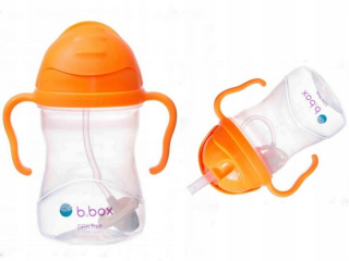 B.Box BB00509 fľaša so slamkou 240 ml oranžová