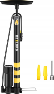 Nožná pumpa BEELORD 160 PSI/10 bar nožná pumpa na auto do auta čierna