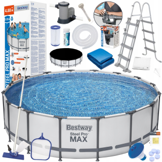 BESTORY STEEL Pool 488x122cm 19W1 šedá 5612Z