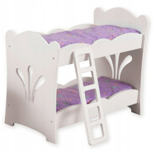 Postieľka pre bábiku -
White dvojpodlažný postieľka pre bábiky KidKraft 60130