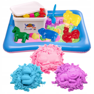 SET formičiek na pieskovisko BibiMoon Kinetic Sand 3kg
