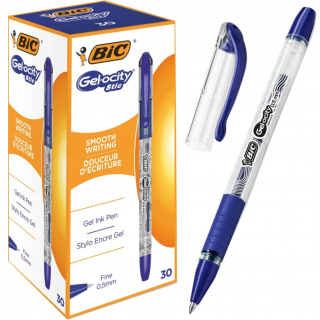 Modré gélové pero BIC