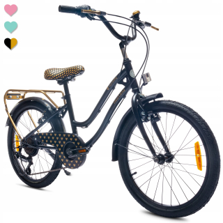 Bicykel Sun Baby Heart 20" čierny, zlatý