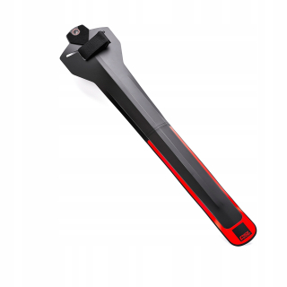 Zadný blatník RaceFender Rocket Red, čierny