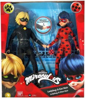 Miraculous - Kúzelná Lienka - Bábiky Lienka a Mačičky Noir Lienka + Mačka Noir