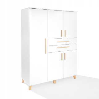 Šatníková skriňa ATB Meble Classic 131 x 181 x 53 cm biela