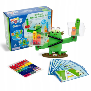 Bloky, matematické kocky, mierka, sada Blockzee, 76 ks. Číselné bloky