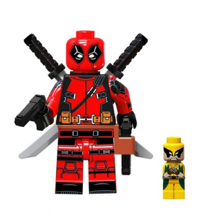 Bloky figúrka Deadpool mini Wolverine