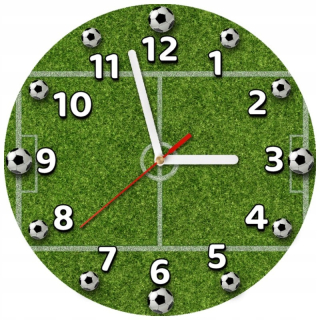 Hodiny do detskej izby - Futbal Futbal Nástenné hodiny pre deti 30x30cm
