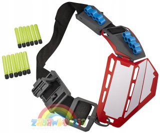 Pištoľ pre deti - Boomcobandolier 2v1 pás s tienením a šípy