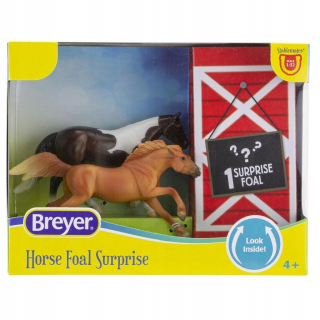 Zberateľská figúrka - BREYER STABLEMESES 6229 Kone a žriebätá - prekvapenie