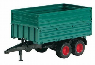 Traktor - Bruder 02010 Dvojnápravový príves s vyklápaním