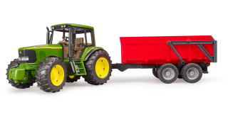 Traktor - Bruder 02057 traktor John Deere s prívesom Novinka