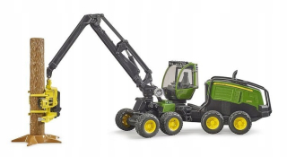 Traktor - Bruder 02135 Harwester John Deere s konárnym