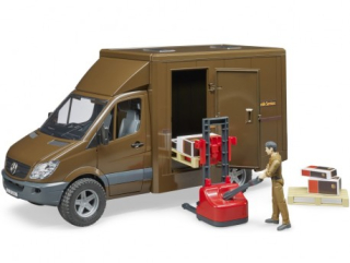 Tatra, nákladné auto - Bruder 02538 Sprinter Kurier UPS s postavou