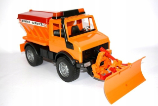 Tatra, nákladné auto - Bruder 02572 Unimog pieskovacie s pluhom