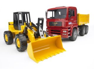 Tatra, nákladné auto - Bruder 02752 Man TGA sklápač s nabíjačkou