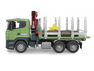 Tatra, nákladné auto - Bruder 03524 Scania s prívesom žeriavom a kufre