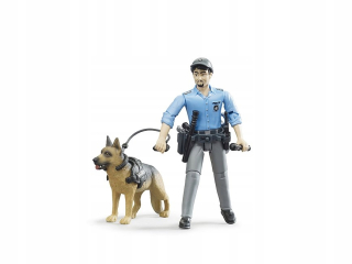 Figúrka Bruder policajt so psom 62150
