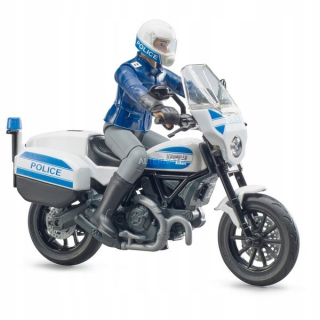 Polícajné autíčko - Bruder 62731 Motocykel Ducati policajné figúrka