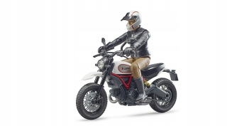 Detská motorka - Bruder 63051 Motor elektronické rušiace Ducati s vodičom