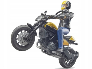 Detská motorka - Bruder 63053 Scrambler Ducati s vodičom