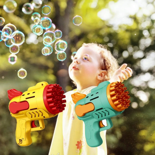 Bublinová pištoľ pre deti - LED Bubble Gun