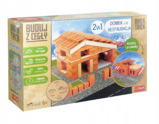 Stavebnicové bloky - Vybudovať murovanú chatu alebo v reštaurácii 2v1 tehla TRIC
