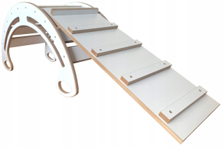 Hojdacia hračka - Bujaczak White MDF + Slide/Ladder2W1 L-100