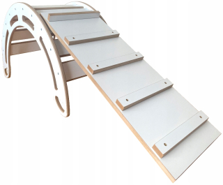 Hojdacia hračka - White Bujaczek MDF + Slide/Ladder2W1 L-90
