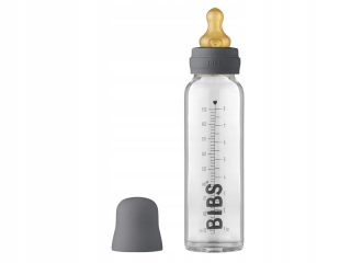 BIBS sklenená fľaša pre bábätká 225ml ŽELEZ