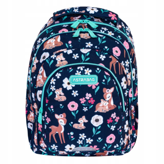AstraBag viackomorový školský batoh Shades of blue 20 l