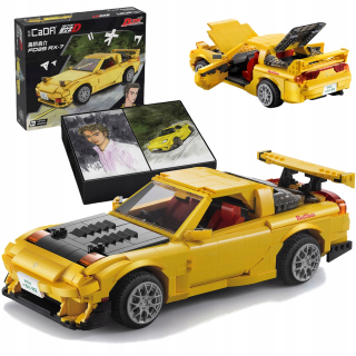Stavebnica, slamky - CADA blokuje auti mazda rx-7 žltá počiatočná d