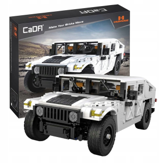 Stavebnica, slamky - Tzada blokuje auto cestné auto Humvee 1386 El