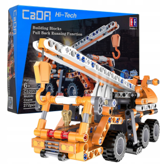 Stavebnica, slamky - Tzada stavebné bloky 2in1 Crane Truck