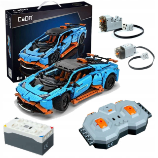 Stavebnica, slamky - CADA Super Racing Blocks+Pro Power System