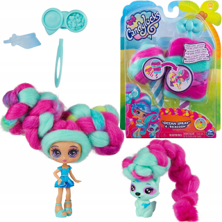 SADA VLASIVÝCH VLASOV CANDYLOCKS DOLL + PET