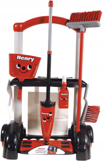 Detský vysávač - CASDON HENRY Čistiace vozík set + príslušenstvo