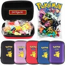 CASE + 24 minifigúrok Pokémonov s figúrkami Pikachu
