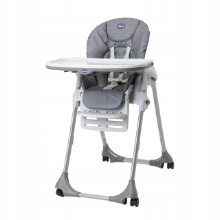 CHICCO Polly Easy High stolička Grey Melange
