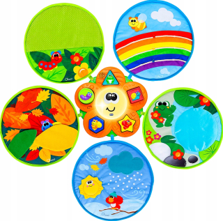 Zvukova hračka - Chicco Senzorická cesta Mat 4 Seasons Sorter