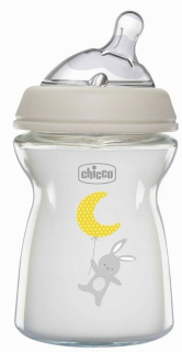 Chicco NaturalFeeling sklenená fľaša 0m+ 250ml