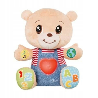 Chicco Teddy Bear ukazujúci pocity pl/en 6 m+