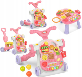 Walker Pusher Secootter Ride -on CAR Interactive Table 5in1