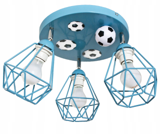 Luster do detskej izby - Zaujímavý stropné svietidlo Mundial 3 Diamond Modrá