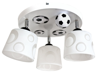 Luster do detskej izby - Zaujímavý Stropné svietidlo Mundial 3 biela - môžete LED